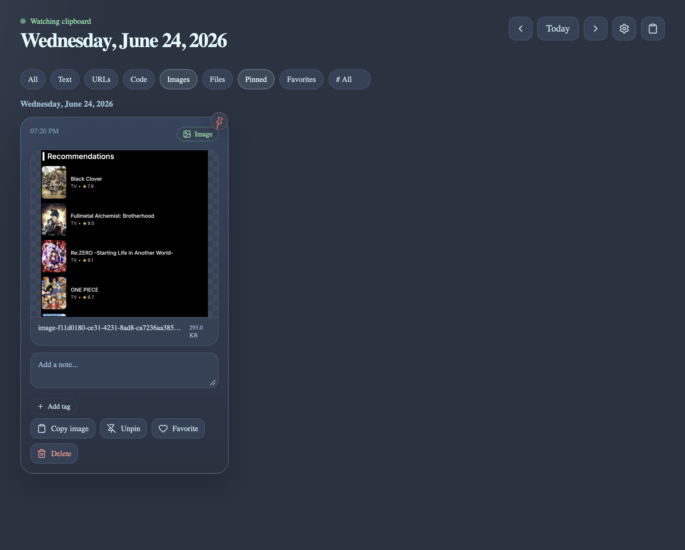 Rich clipboard support